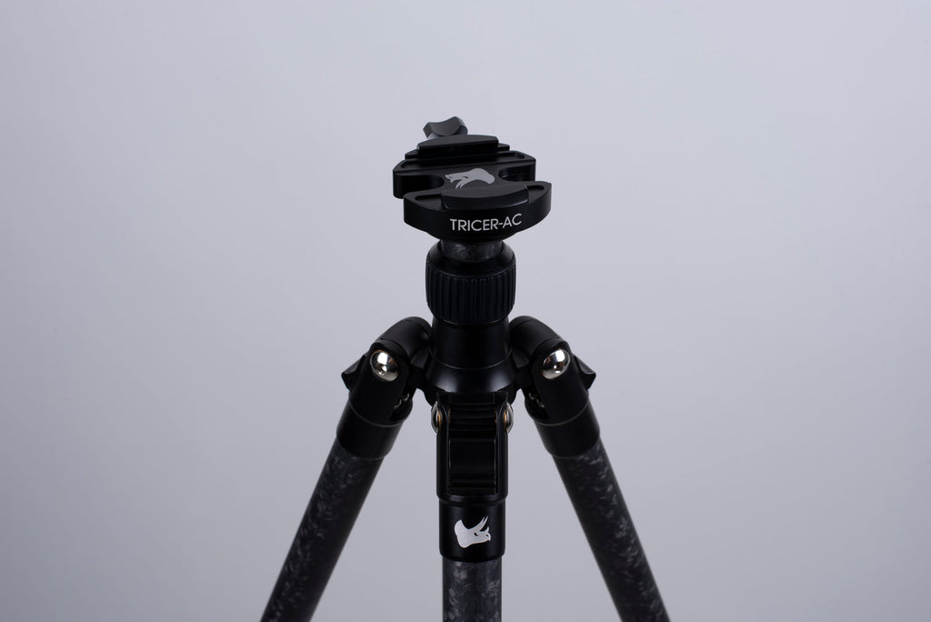 Tricer AC Arca Clamp installed on tripod