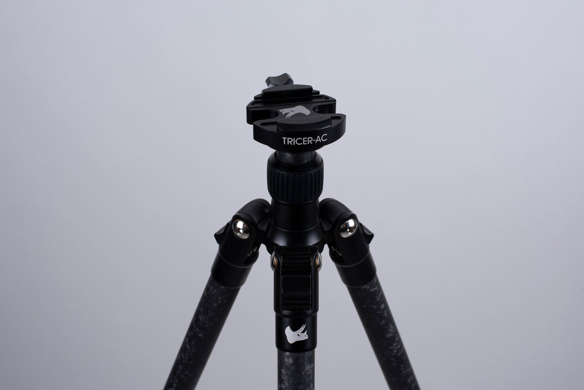 Tricer AC Arca Clamp installed on tripod